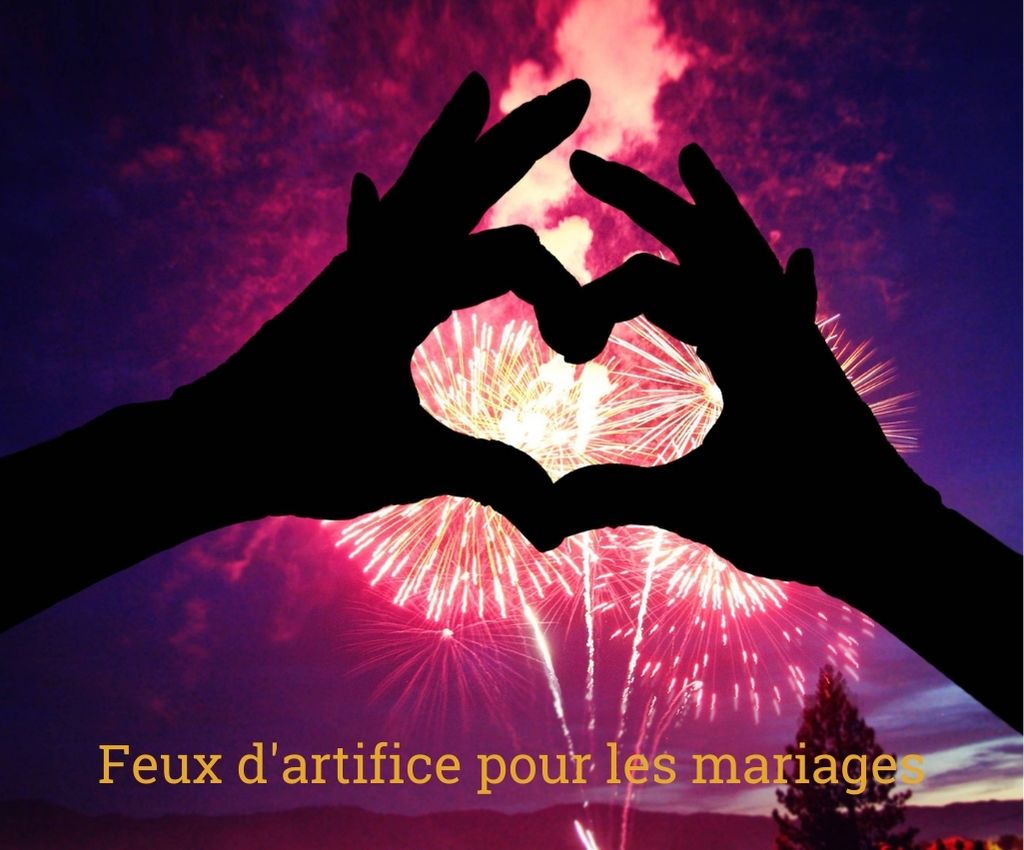 feux artifice pour les mariages